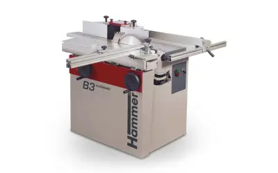 Machine à bois Hammer B3 e-classic, prête à performer pour tous vos projets de menuiserie.