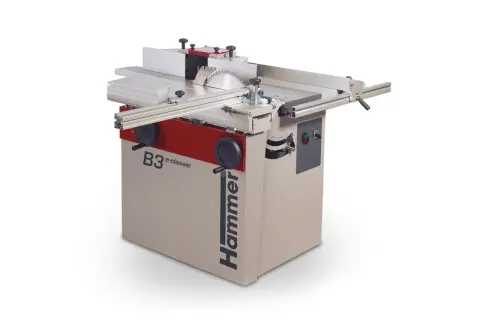 Machine à bois Hammer B3 e-classic, prête à performer pour tous vos projets de menuiserie.