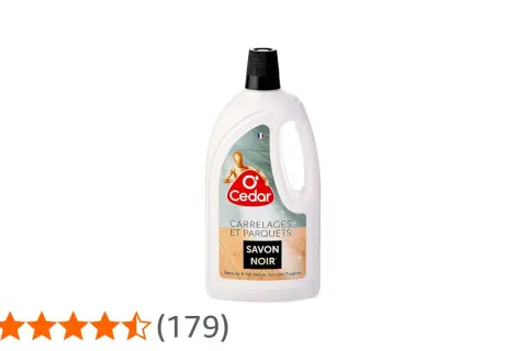 Bouteille de savon noir Cedar pour carrelages et parquets. Idéal pour nettoyer et faire briller vos sols fragiles.