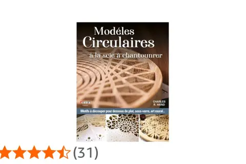 Modèles circulaires à la scie à chantourner : des motifs en bois pour dessous de plat, sous-verre, art mural.