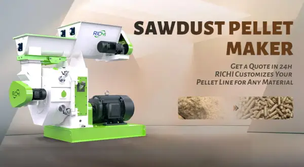 Machine à faire de la sciure de bois, transformant la sciure en granulés. Obtenez un devis rapide pour votre ligne de production personnalisée.