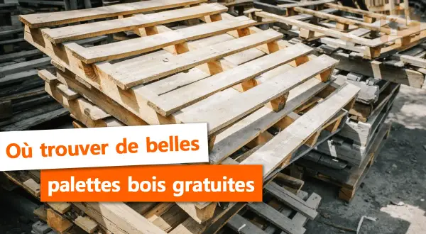 Pile de palettes en bois, parfaites pour vos projets DIY. Découvrez où trouver des palettes gratuites pour vos créations.