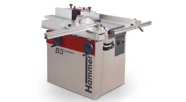 Machine à bois Hammer B3 e-classic, prête à performer pour tous vos projets de menuiserie.