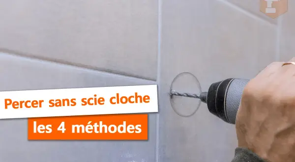 Comment faire un trou rond dans du bois sans scie cloche. Une perceuse crée un trou précis.