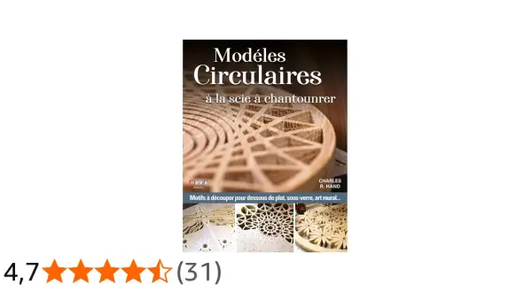 Modèles circulaires à la scie à chantourner : des motifs en bois pour dessous de plat, sous-verre, art mural.