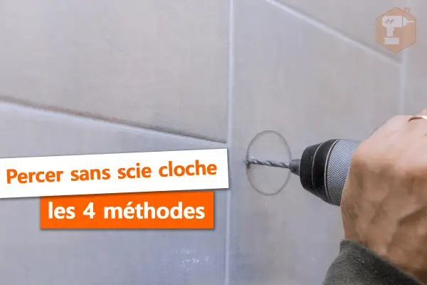 Comment faire un trou rond dans du bois sans scie cloche. Une perceuse crée un trou précis.